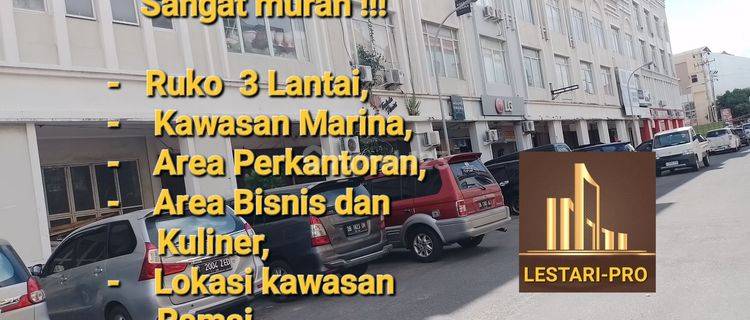 Di Jual Murah Ruko 3 Lantai Kawasan Marina lokasi Perkantoran dan usaha bisnis 1