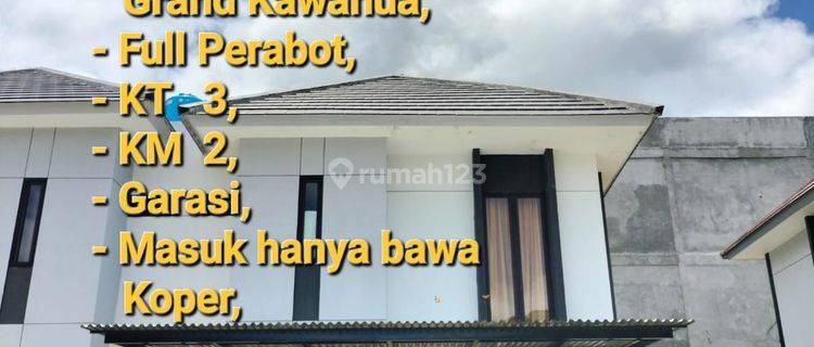 Di Sewakan sangat murah, Rumah Grand Kawanua Full Perabot masuk bawa koper 1