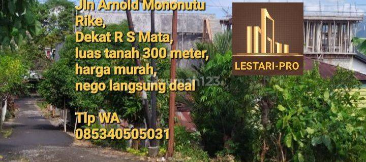 Rumah Murah, dekat RS Mata, Jln Arnold mononutu Rike 1