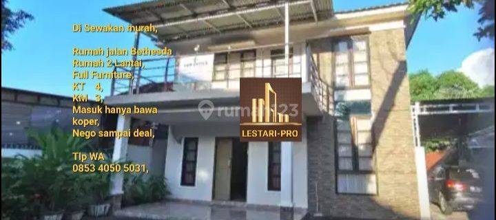 Di Sewakan Murah, Rumah 2 Lantai Full Furniture, Jln Bethesda,masuk Hanya Bawa Koper 1