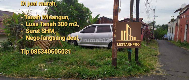 Tanah murah, luas 300 meter, Winangun,cocok rumah tinggal 1