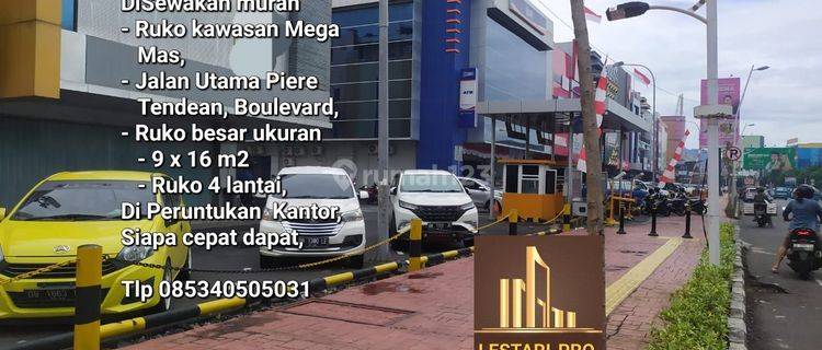 Peruntukan Kantor, Ruko Mega Mas, Jalan Utama Piere Tendean 1