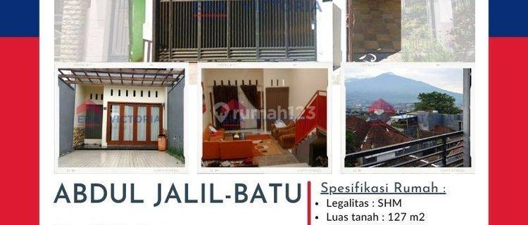 DIJUAL Rumah Kondisi Terawat Dekat Alun-Alun Kota Batu, Jatim Park 1, Museum Angkut |2 Lanta|i SHM| Bagus| Utara |Rumah 1