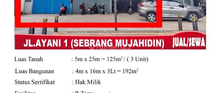 Dijual Ruko Strategis di Jl. A. Yani 1, Depan Mujahidin Cocok Untuk Usaha Dan Kantor 1