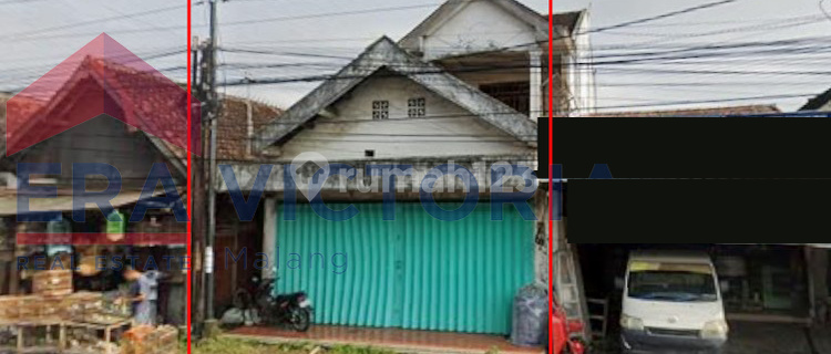 Shop House in a Bustling Location Near Sumberpucung Market, Suitable for Materials, Warehouse 1