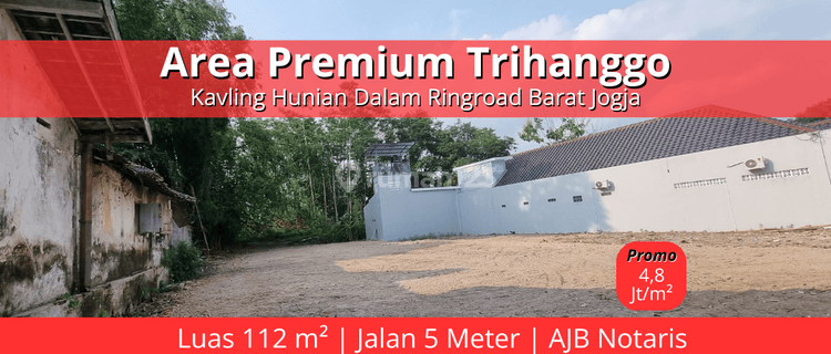 Area Jogja Kota Tanah Hunian di Trihanggo, Siap Ajb Notaris 1