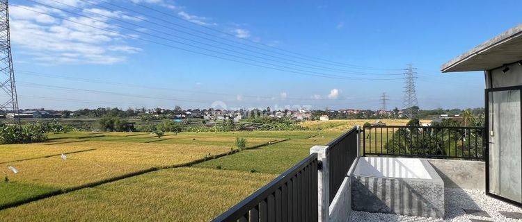 Rumah Modern Industrial Style Dengan View Sawah Yang Menawan 1