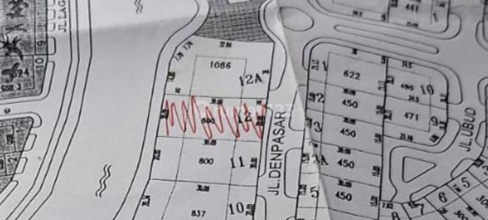 Jual cepat Kavling 800 m2 di Kusuma Dwipa Citra Raya 1