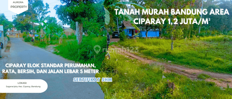 Tanah Murah Area Bandung 1,2 Juta Per m² Ciparay Elok 1