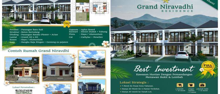 Rumah Baru Unfurnished Sertifikat Hak Milik di Grand Niravadhi Tabanan Badung 1