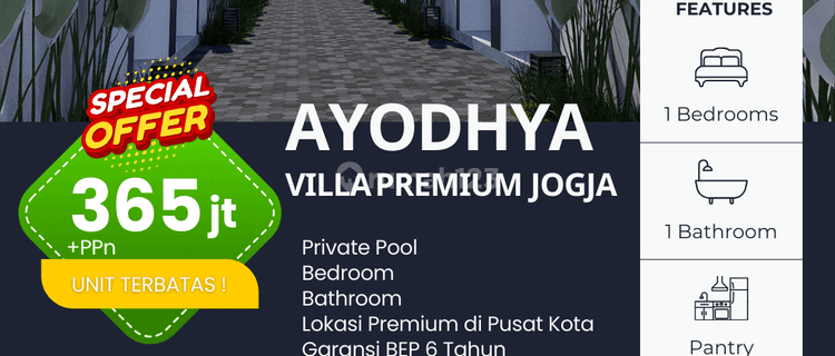 Villa Private Pool di Jl. Utari Dekat Area Perkantoran 1