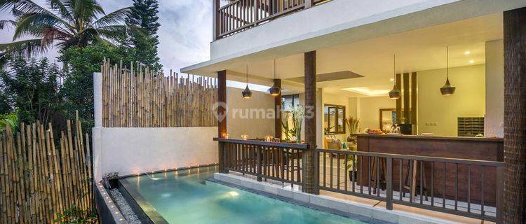 Vila 2 Lantai Dengan 3 Kamar View Taman Di Ubud Furnished SHM 1