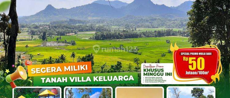 Tanah kavling siap bangun view pegunungan udara segar 1