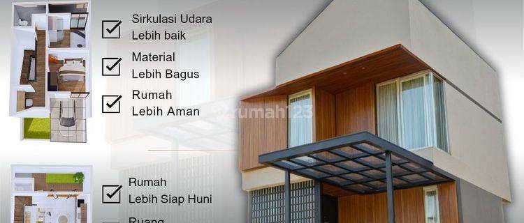 Rumah East.hil. Cipadati Cibiru, Baru 2 Lantai, Mewah Murah, Dekat Kota di Bandung Timur Jual Dijual 1