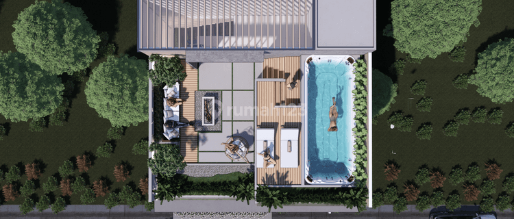 Villa Modern Murah Di Canggu Dengan Endless Swimming Pool  1