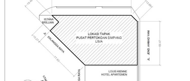 Simpang Lima - Ahmad Yani - Erlangga- Semarang- Bawah NJOP 1