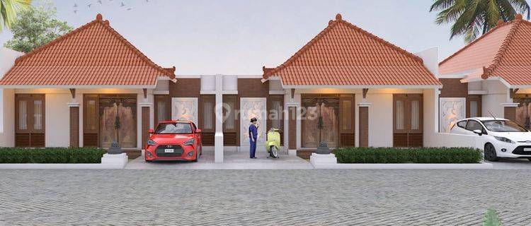 Dijual Rumah Cantik Di Borobudur Bangunan Etnik Modern  1