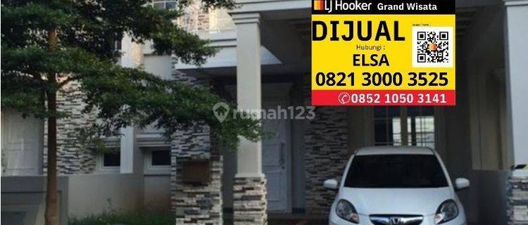 Rumah 2 Lantai Shm Bagus Luas 277 M² 4 + 1 Kamar Tidur Keamanan 24 Jam One Gate Security System Hanya 6 Menit Menuju Resinda Park Mall, Fasilitas Waterpark, Masjid, Pusat Kuliner Grand Taruma Karawang 1