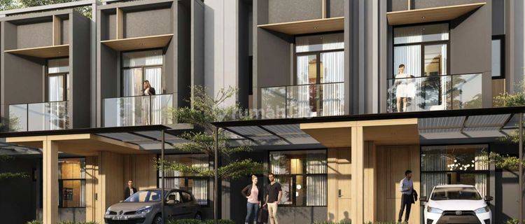 Rumah modern punya rooftop di BSD City 1