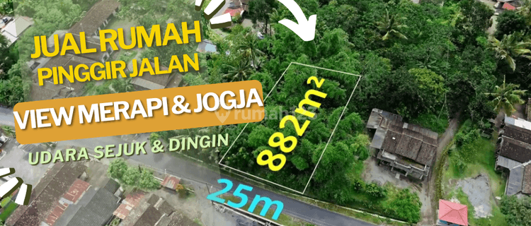 Jual Tanah Jogja Murah View Gunung Merapi Dan Kota Jogja Dekat Area Wisata Dan Pemukiman 1