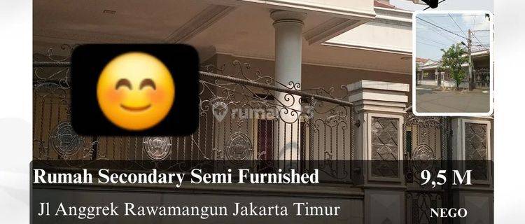 Dijual Rumah Secondary Semi Furnished 2 Lantai Shm 1