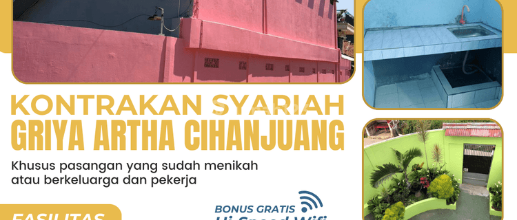 Disewakan Kontrakan Syariah Griya Artha Cihanjuang Hunian Nyaman Khusus Untuk Pasangan Suami Istri, Keluarga, Atau Pekerja Yang Mencari Lingkungan Islami Dan Tenang 1