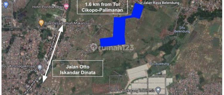 Tanah Di Subang Lokasi Dekat Pusat Kota dkt Jln Otista  1