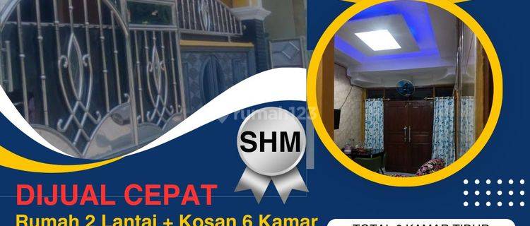 Dijual Rumah 2 Lantai & Kosan 6 Kamar Di Komplek Peruri Karawang 1