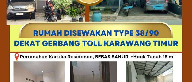 Disewakan Rumah Dekat Exit Toll Karawang Timur Hanya Rp 18,5 Juta/Tahun 1