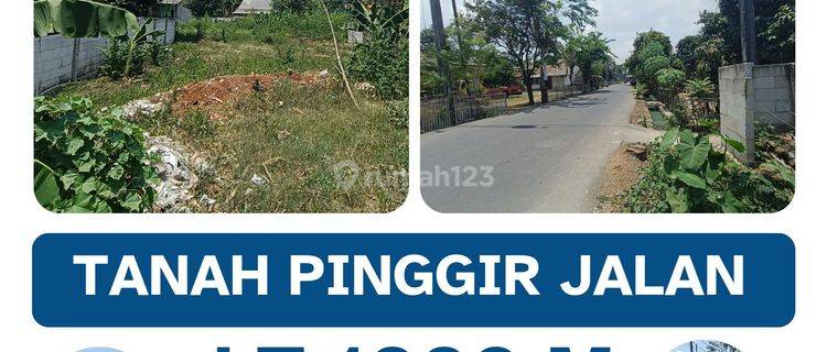 Tanah Pinggir Jalan Luas 1000 M Harga Rp 750 Juta Di Cikarang  1