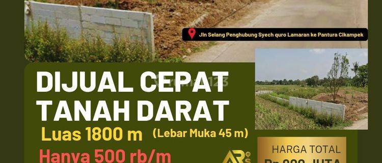 Dijual Tanah Luas 1800 M Hanya 500 RB/m Di Karawang Timur 1