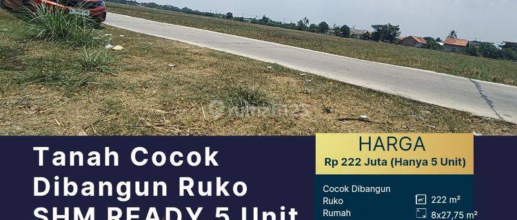 Tanah Cocok Dibangun Ruko Pinggir Jalan Luas 222 M² Di Cikarang 1