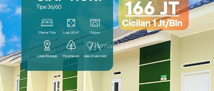 Dijual Rumah Subsidi Konsep Cluster Dekat Stasiun Cicurug 1