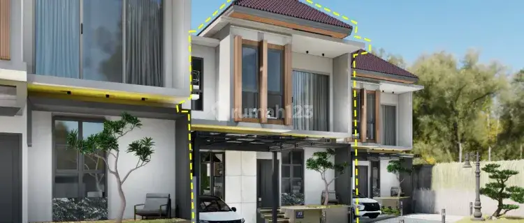 Rumah 2 Lantai Baru SHM + Private Pool View Merapi 1