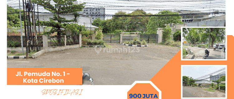 Disewakan Ruang-usaha di Jl. Pemuda Raya No.1, Sunyaragi, Kec. Kesambi, Kota Cirebon, Jawa Barat 45132 , Cirebon 1.400 m Butuh Renovasi 1