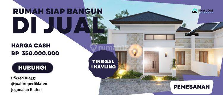 Dijual Rumah Mewah Tinggal 1 Kavling di Jogonalan Klaten 1