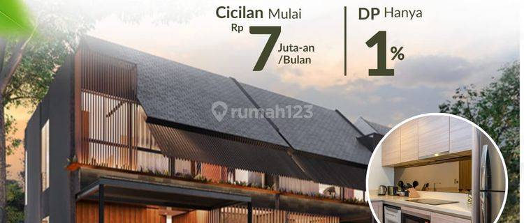 Rumah 2 Lantai Baru Unfurnished di kawasan komersial DP 30jt free biaya2 di panggung lor Semarang Utara  1