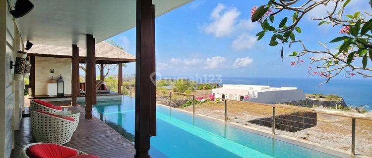 Villa view spektakuler di atas pantai pandawa nusa dua bali 1