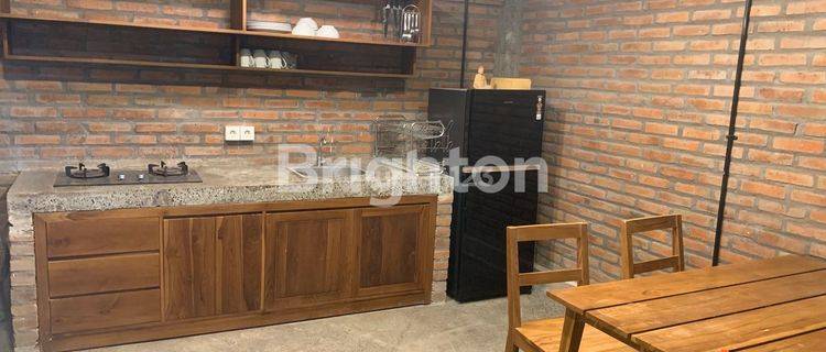 2BR INDUSTRIAL RUSTIC WOOD APARTMENT IN CANGGU 1