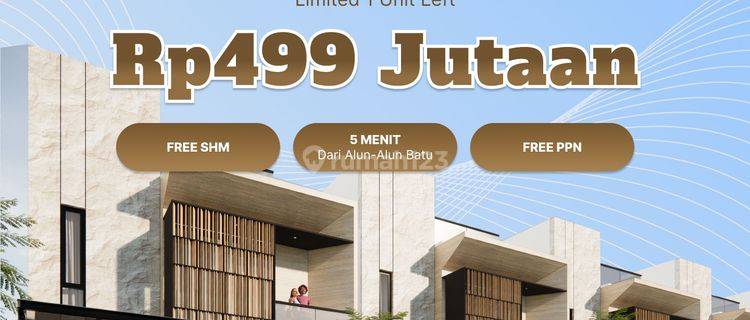 Rumah Villa 2 lantai kota batu 400 jutaan 1