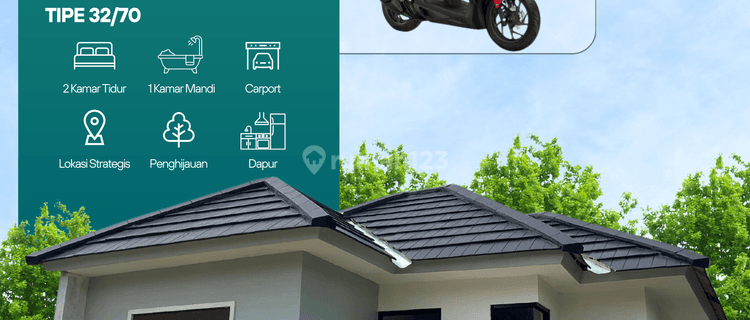 rumah dijual di ciseeng dp 0% cicilan 1 jutaan lokasi strategis 1