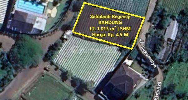 Tanah Residensial Di Bawah Harga Pasar Hanya 4,5 Jt m² Di Setiabudi Regency Bandung 1