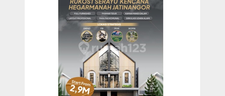 For Quick Sale: Jatinangor Boarding House with 9 Rooms - Fully Furnished & Ready for Profit 1