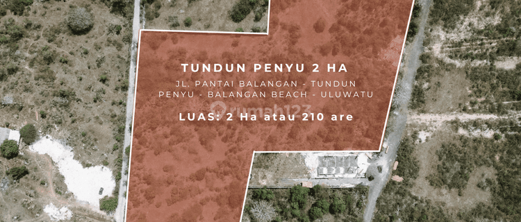 Tanah Luas 2 Hektar di Puncak Bukit Uluwatu, Bali (SHM) Banyak Pemandangan Indah  1