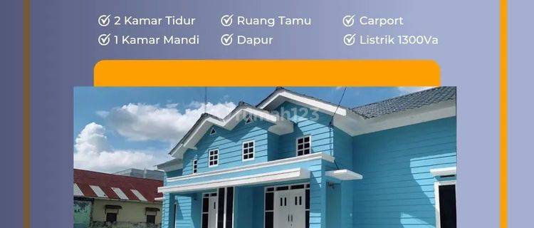 Rumah Ready 1 Lantai Hanya 490jt Di Medan Helvetia 1