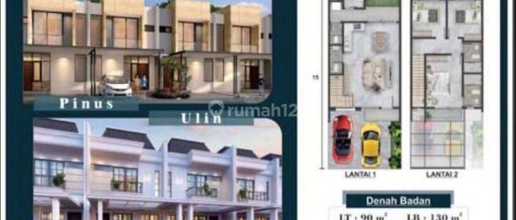 Villa Pasir Putih Pik 2 Ukuran 6X15 Dua Lantai 3+1 Kt 1