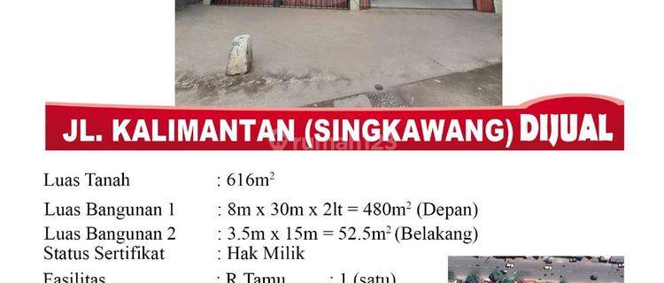 I Jual Ruko 2 Lantai, Lokasi Jl. Kalimantan SINGKAWANG , Pontianak Indonesia 1