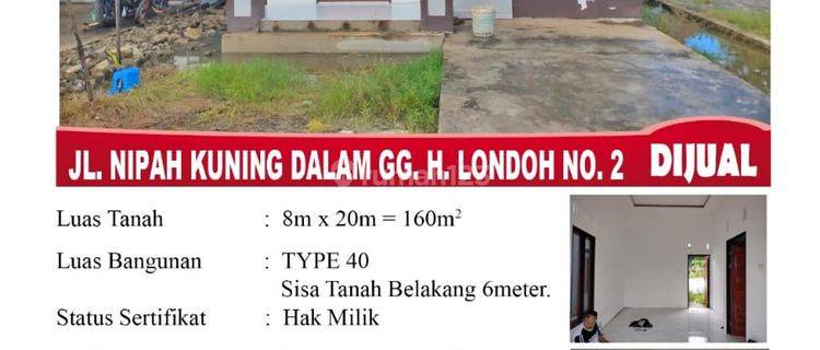 Di Jual Rumah Type 40 Jl. Nipah Kuning Dalam Gg. H. Londoh No. 2, Pontianak Indonesia 1