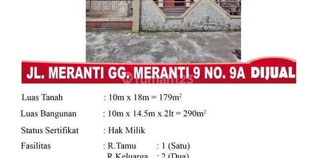 Di Jual Rumah 2 Lantai, Lokasi Jl. Meranti Gg. Meranti 9 No. 9A, Pontianak Indonesia WD Kampus Widya Dharma Universitas  1