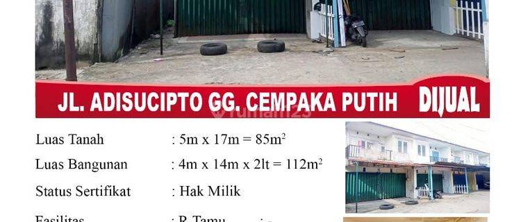 Di Jual Ruko 2 Lantai, Lokasi Jl. Adisucipto Gg. Cempaka Putih, Pontianak Indonesia 1